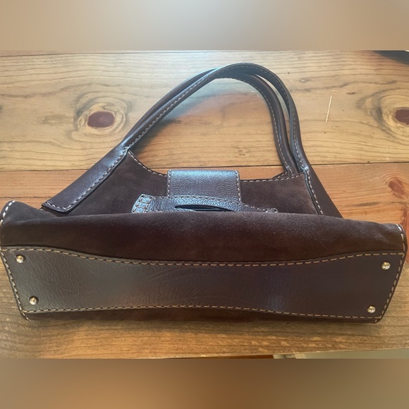 Tod’s Brown Suede Shoulder Bag - Picture 3 of 7